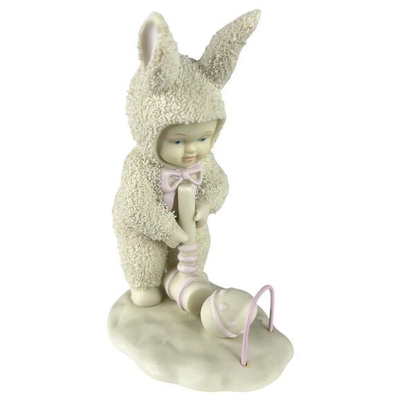 1996 Dept 56 Snowbunnies Easy Does It Springtime Stories Figurine Bunny Croquet - Picture 2 of 10